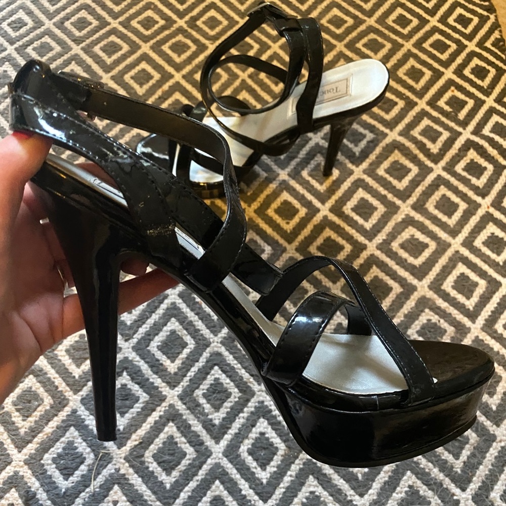 Black pageant heels